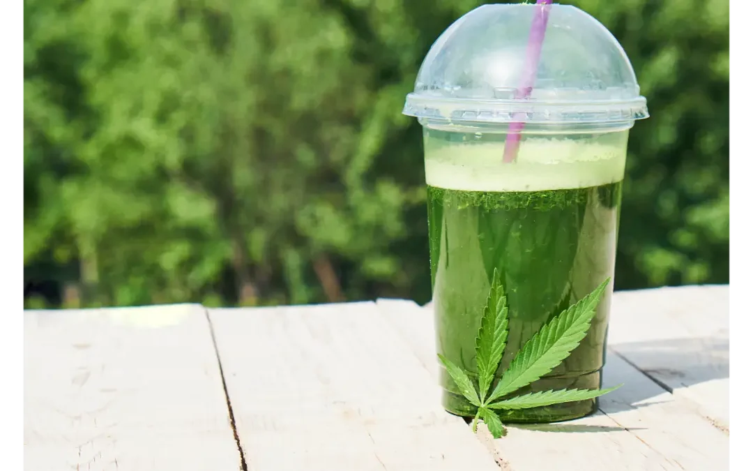 green marijuana smoothie juice on white background 2026 01 08 02 41 36 utc